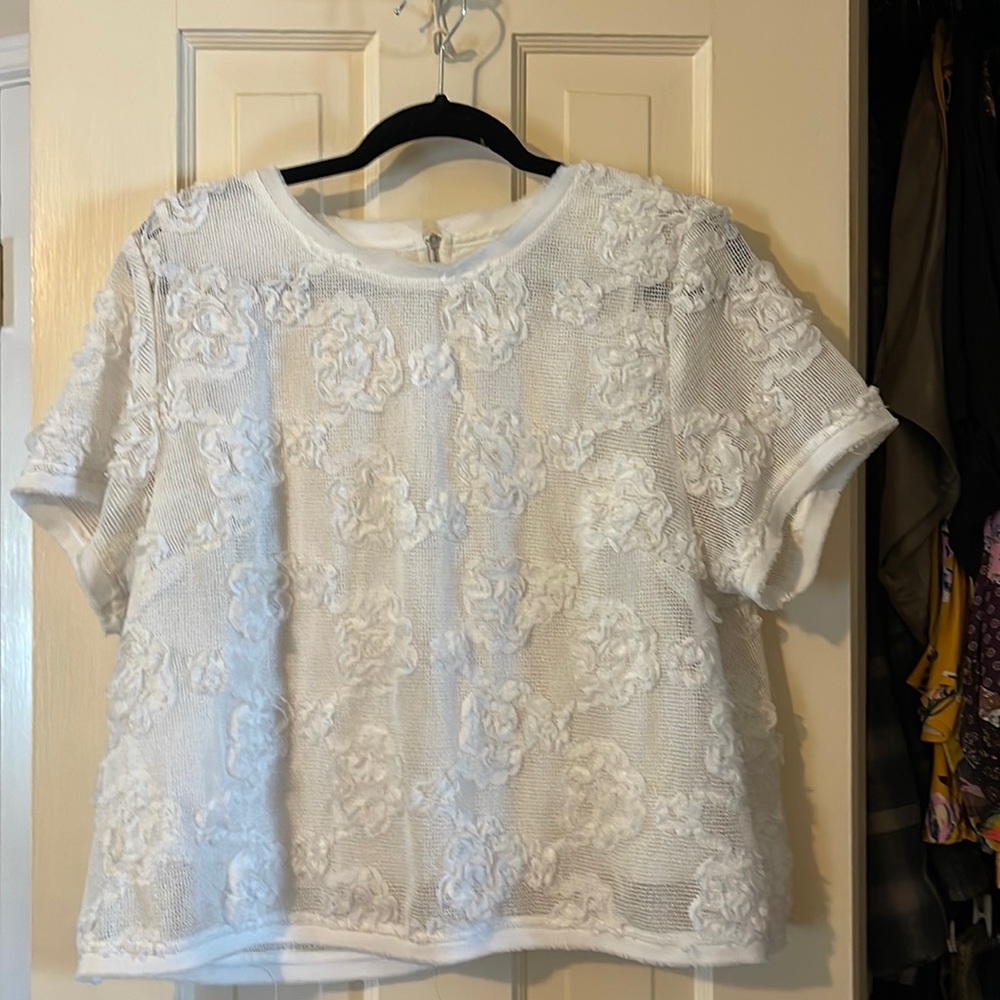 City chic boxy lace top
